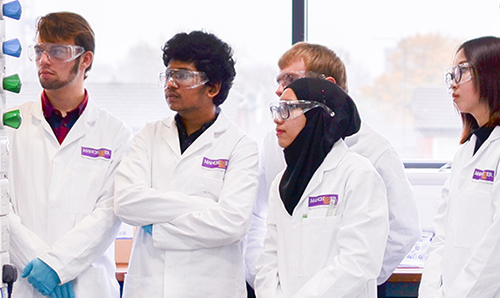 Students in a lab