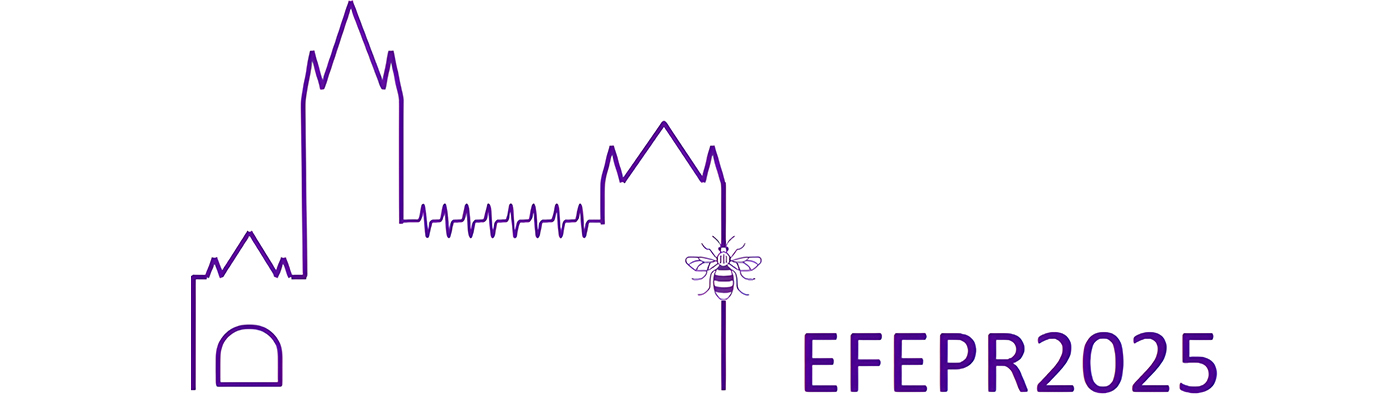 purple outline of The University of Manchester with