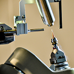 Close up of X-ray crystallography equipment